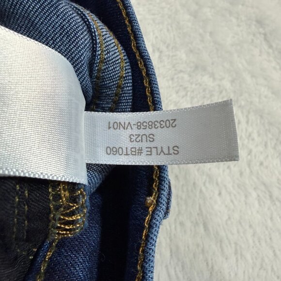 J.Crew 33X32 Full Length Flare Jean Dark Wash Stretch Denim High Rise Classic - Picture 10 of 11